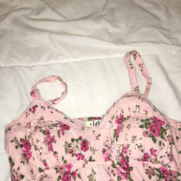 Pink Floral Slip Dress - Picture 3 of 6